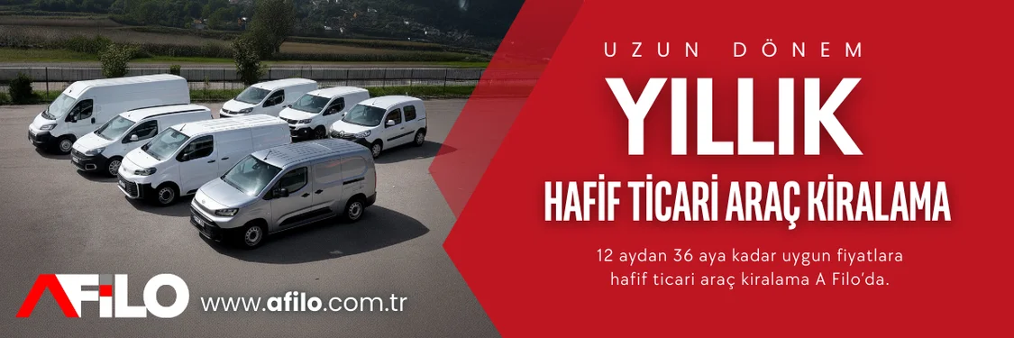 Uzun Dönem Yıllık (12 Aylık) Hafif Ticari Araç Kiralama